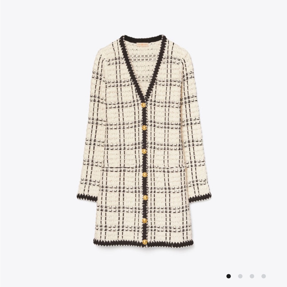 Tory Burch Tweed Kendra coat, size M